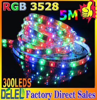   5M RGB 300leds waterproof flexible Christmas light+ IR Controller