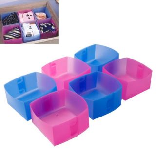 Compartments Foldable Square Plastic Storage Box Container Home 