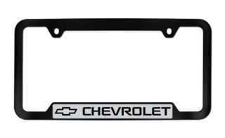 Chevrolet Black Coated Plastic License Plate Frame Plate Holder