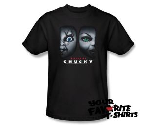 Officially Licensed Bride Of Chucky Happy Couple Adult Shirt S 3XL