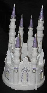 Lighted Lavender Cinderella Castle Cake Topper Top Tops Wedding