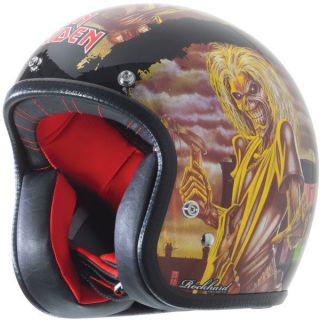 Rockhard American Classic Custom 500 3/4 Helmet Iron Maiden Medium