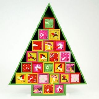 Advent Calendar   Wooden and Very Bright and Colorful