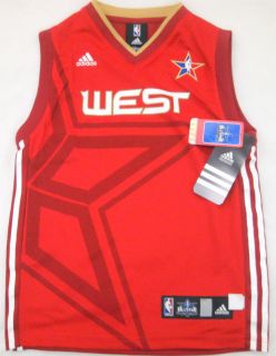 All Star NBA Youth Jersey Red West With Tags Adidas