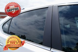 BMW 5 Series 2011 up Carbon Fiber B Pillar Window Trim Covers Post 