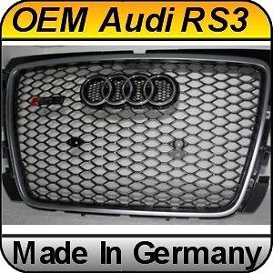 OEM Audi RS3 S3 A3 8P SFG Grill Grille (08 11) Chrome