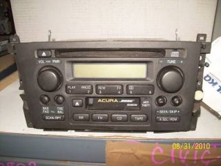 99 01 Acura TL Bose Am Fm Radio Cd Cassette Player Code 39101 S0K A110