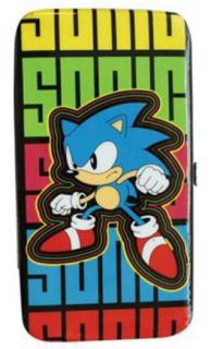 NEW Sega Sonic the Hedgehog BioWorld Multi Colored Hinge Wallet ID 