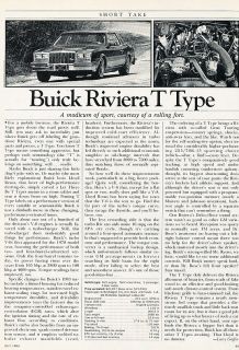 1983 Buick Riviera T Type   Classic Article D152