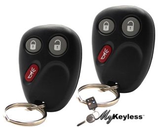 NEW GM REPLACEMENT KEYLESS ENTRY CAR REMOTE KEY FOB PAIR 3 BUTTON 