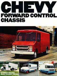 1977 Chevrolet Chassis Van Original Dealer Sales Brochure Folder
