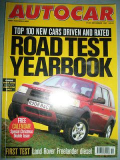 Autocar 17/12/97 Land Rover Freelander Diesel, Yearbook
