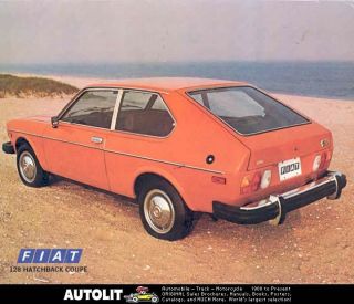 1978 Fiat 128 Hatchback Coupe Sales Brochure