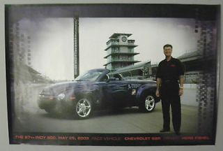 2003 CHEVROLET SSR INDY 500 PACE CAR POSTER – VERY RARE