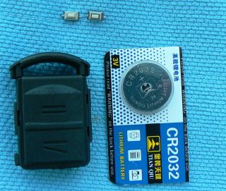 VAUXHALL ASTRA CORSA 2 Button KEY FOB CASE + BATTERY + MICRO SWITCH 