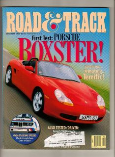   Car Magazine Dec 1996 Porsche Boxster Ferrari 550 Maranello Spyder