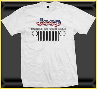 JEEP MADE IN THE USA t shirt for WRANGER GRAND CHEROKEE LIBER​TY CJ 