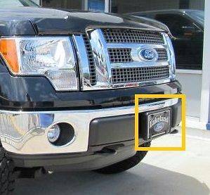 LOOK LOW PRICE OEM 2009 2012 Ford F 150 FRONT LICENSE PLATE HOLDER