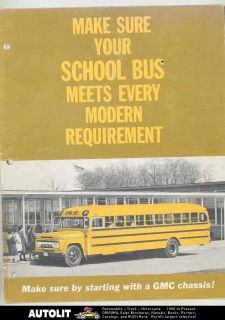 1965 GMC Suburban Conventional & Pusher School Bus Brochure