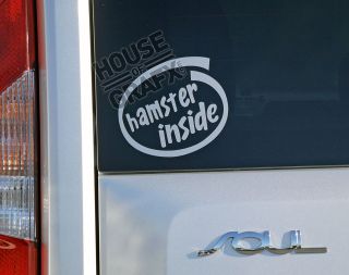 hamster inside logo sticker decal decals fits Kia Soul