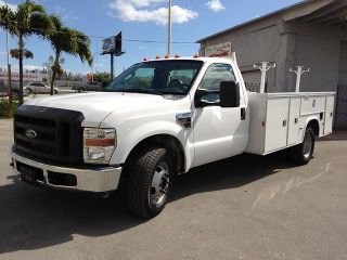 Ford  F 350  2008 FORD F350 DIESEL DUALLY UTILITY SERVICE 