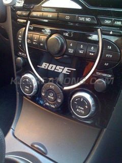 Mazda RX8 dash decal head unit car stereo radio CD player BOSE
