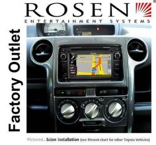 Rosen Toyota Series / Scion In Dash / 2 din Multi Media Navigation GPS 
