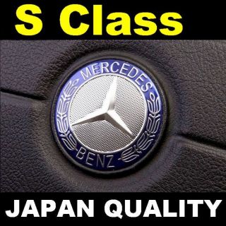 Mercedes Blue Logo S Class Steering Wheel Emblem Horn Badge W221 W220 