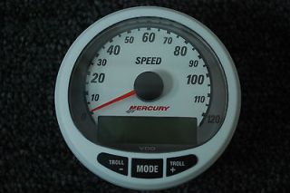 New Mercury Smartcraft Speedometer Kit 79 859069 White Speedo Gauge 