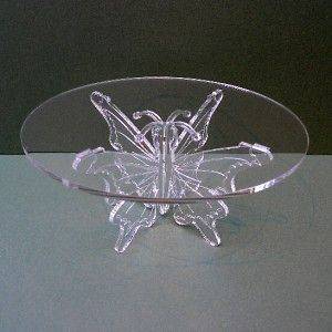 BUTTERFLY ACRYLIC WEDDING PARTY CAKE DISPLAY STAND (B)