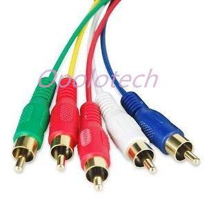 New 5FT HDMI Male to 5 RCA RGB Audio Video AV Component Cable 1.5M USA