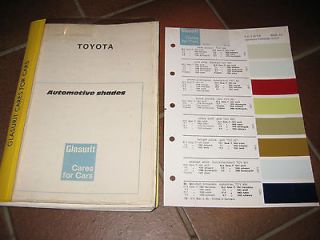 TOYOTA CROWN COROLLA 1000 CARINA CELICA HIACE COLOUR PAINT CHIPS 