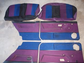 VW GOLF GTI 16V MK2 A2 EURO FIRE & ICE DOOR CARDS with rear seat cover