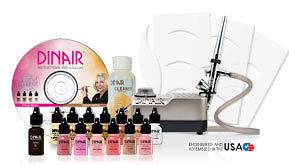 Dinair Airbrush Makeup Studio Beauty Kit   12 colors