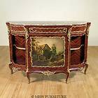 ANTIQUE FRENCH CHIPPENDALE MAHOGANY QUEEN ANNE SIDEBOARD BUFFET