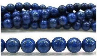 6mm 12mm Blue Egyptian Lazuli Lapis Gemstone Loose Bead 15 hot sale