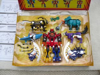 Power Rangers jungle fury job lot of zords megazord transformer toys 
