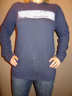 Rare John Mayer Winter 2007 Long Sleeve Navy Tour Concert Shirt Size 