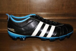 New Mens ADIDAS ADIPURE IV TRX FG Soccer Cleats Black/Blue/Whi​te