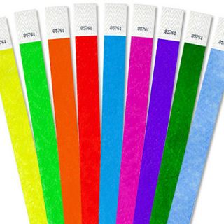   Tyvek Wristbands Choose Your Color Bars,Events,Clubs,Security,ArmBands