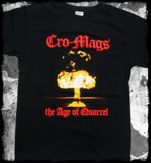 Cro Mags   The Age of Quarrel t shirt   Official   FAST SHIP