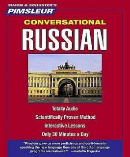 New 8 CD Pimsleur Learn to Speak Conversational Russian Language