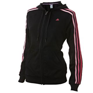 Adidas ClimaLite Cotton Womens Black Hoody Hooded Jacket Top