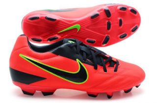 Nike TOTAL 90 SHOOT IV FG 2011 SOCCER SHOES RED/NAVY/NEON KIDS   YOUTH