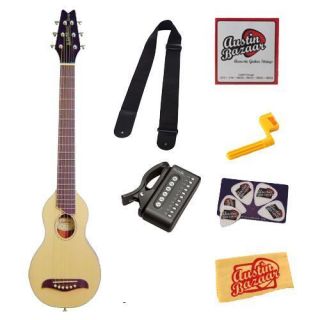 Washburn RO10 Rover Travel Acoustic Guitar Bundle