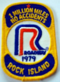   driver patch 1979 Rock Island 1 million miles no accidents Big R