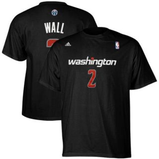 adidas John Wall Washington Wizards #2 Player T Shirt   Black
