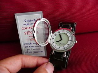 mens watch with openable door wristwatch also for women, blind no 