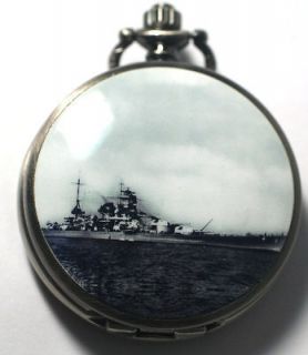 Scharnhorst Kriegsmarine WW2 Ship Pocket Watch TP21
