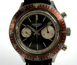 RARE 1960s Longines 30CH Flyback Diver Chronograph Watch
